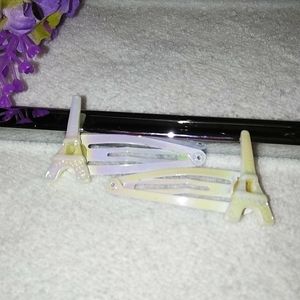 Eiffel Tower Pearlized Hair Clips